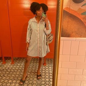 Boyfriend Shirtdress- Lilac, Jade & Gold